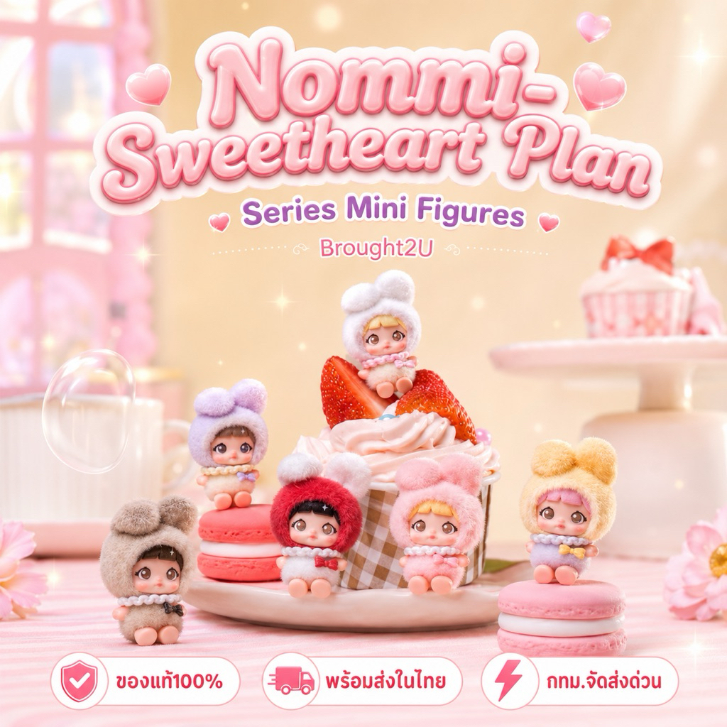 [🐰1ซอง3ตัว🪽] Nommi-Sweetheart Plan Series Mini Figure