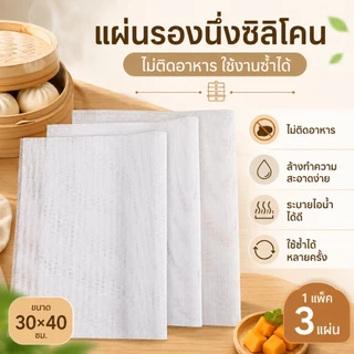 SANDE แผ่นรองอบ (1ชุดได้ 5 แผ่น) แผ่นซิลิโคน ใช้รองผลไม้ขนมหรือเนื้อต่างๆ ทนร้อนได้ถึง 180 องศา 28*20CM