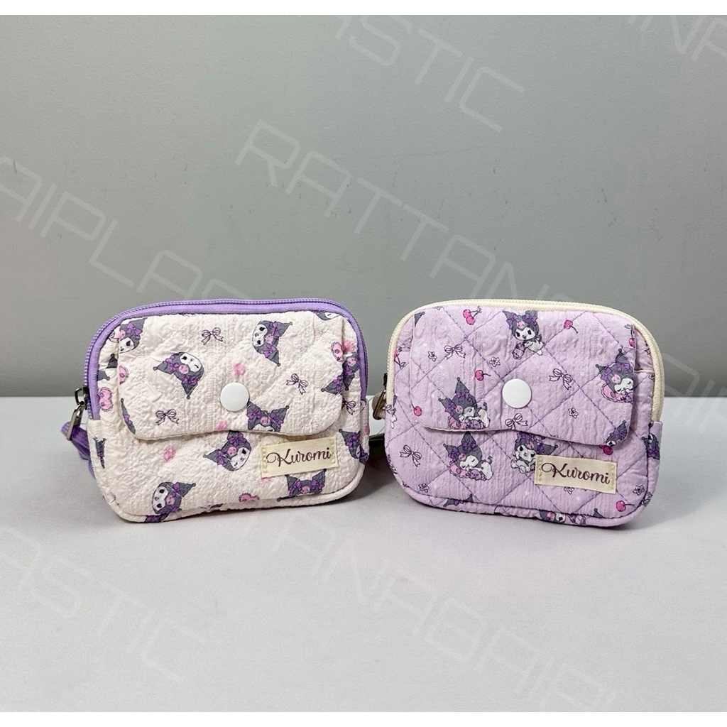 Moshi Moshi กระเป๋าเศษสตางค์ ใส่บัตรได้ กระเป๋าใส่เหรียญ ลายKuromi ลิขสิทธิ์แท้