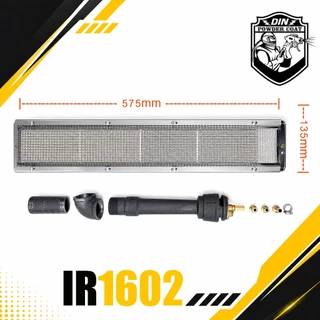 หัวเตาอินฟาเรด สำหรับเตาอบอุตสาหกรรม เตาอบสี IR1602 ขนาด575x135x230มิล