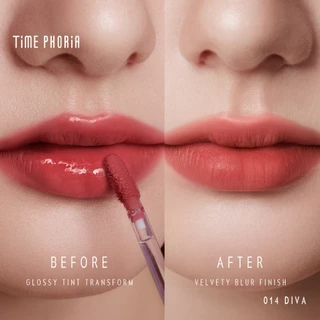 TimePhoria Lip Set :Lip Stain | Lip Velvet丨Blurring tint丨3 in 1 Blurring Pot ลิป,ลิปสติก