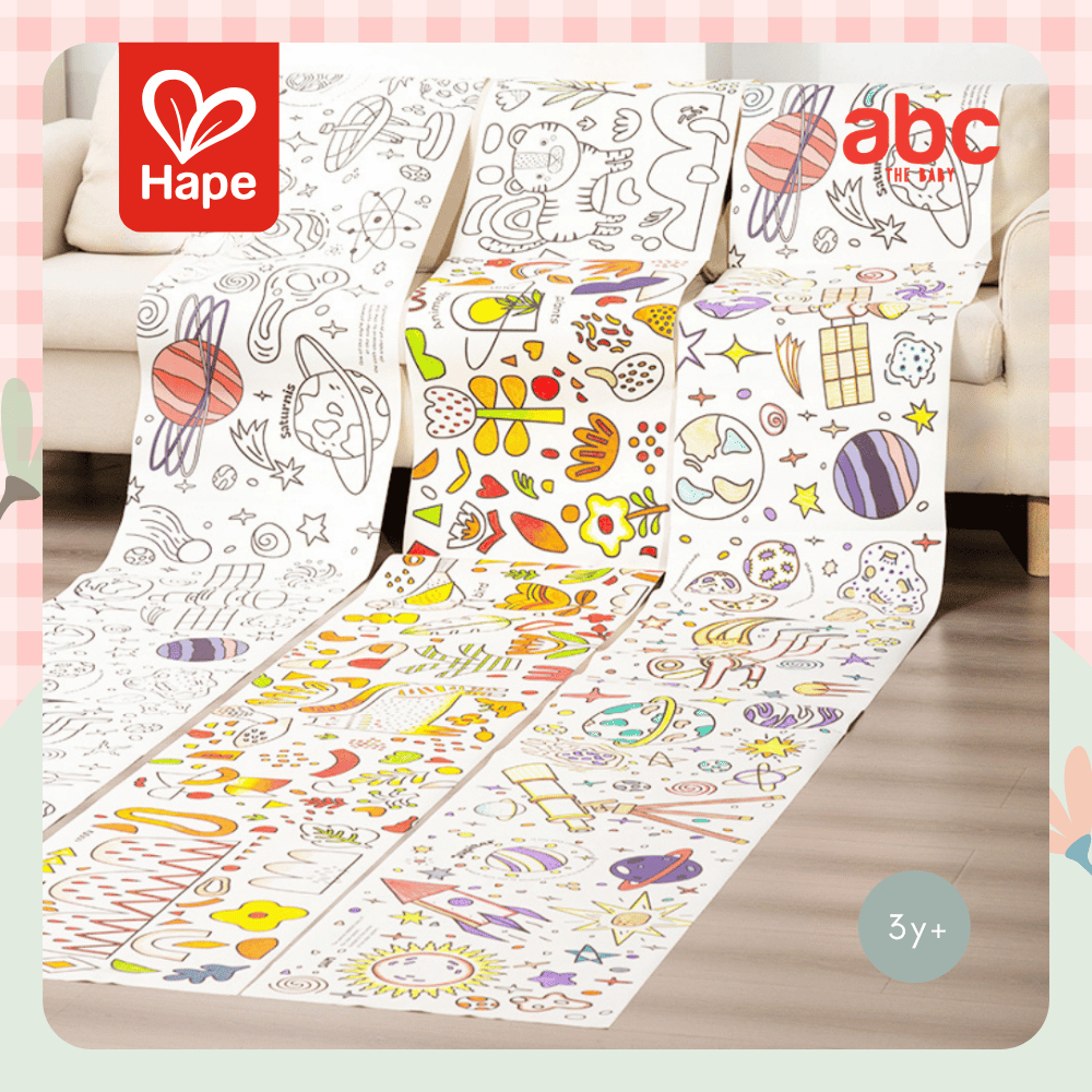 Hape Graffiti Scrolls - Space 太空主题涂鸦画纸卷 3岁+ 图片 5