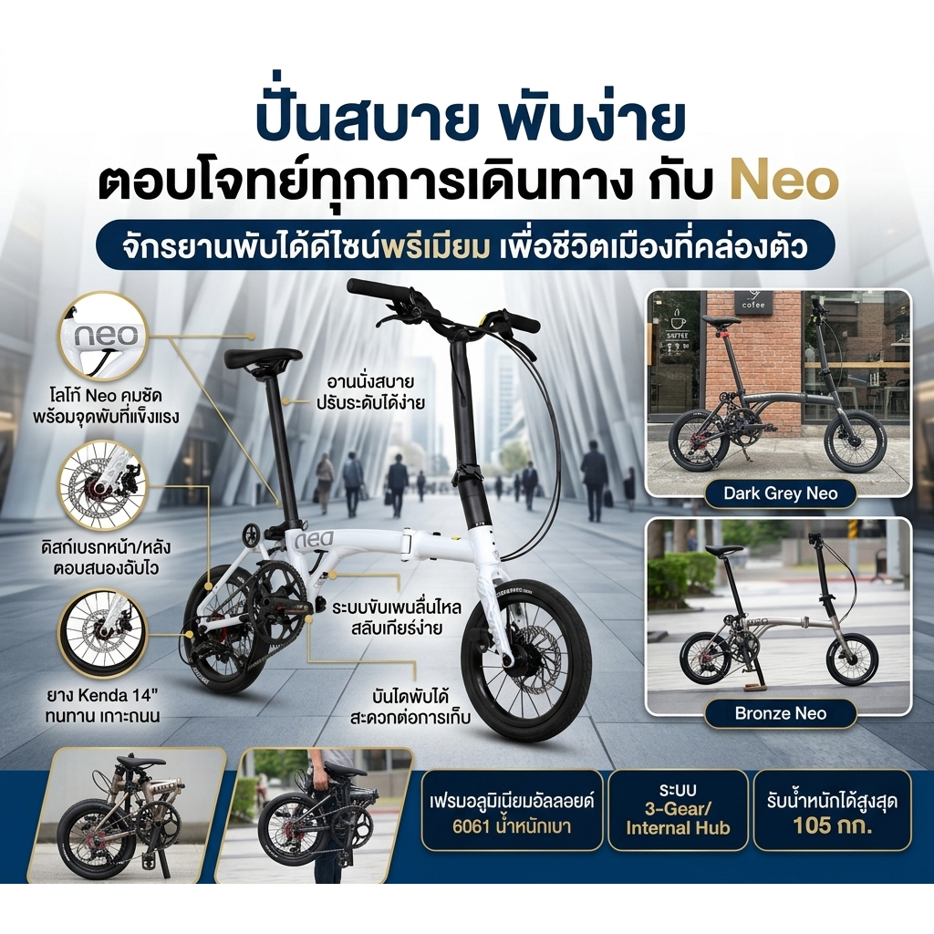 จักรยานพับ Java NEO 14 นิ้ว