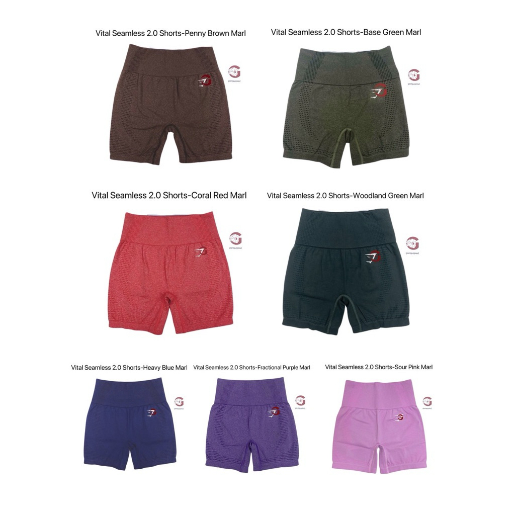 Gymshark ของแท้100% พร้อมส่ง Vital Seamless 2.0 Shorts