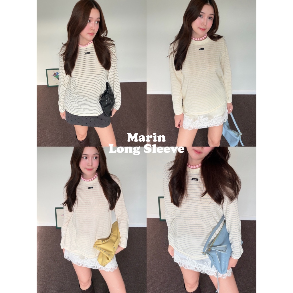 (wint.) Marin Long Sleeve เสื้อยืดแขนยาวลายทาง