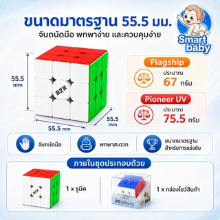 QY M Pro V2 รูบิคแม่เหล็ก 3x3 Speed Cube ของแท้ QiYi มี 2 รุ่น Flagship / Pioneer UV หมุนลื่น ปรับได้ 11 ระดับ พร้อมส่งจ