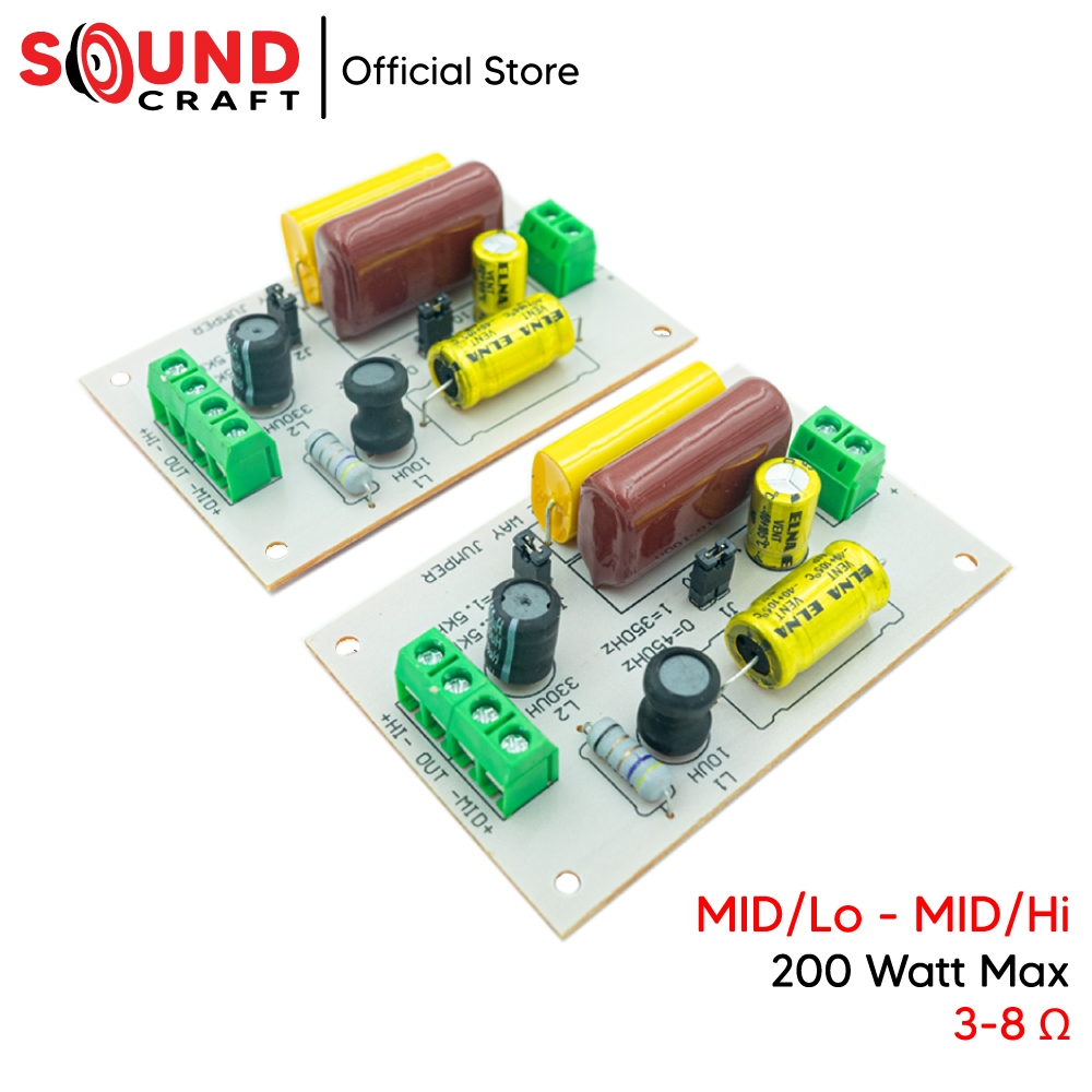 M/H-J เน็ตเวิร์ค2ทาง กลาง/แหลม 200วัตต์ ระบบ2.1 2Way Mid/Hi เครื่องเสียงรถยนต์ ลำโพง DIY บอร์ดบลูทูธ
