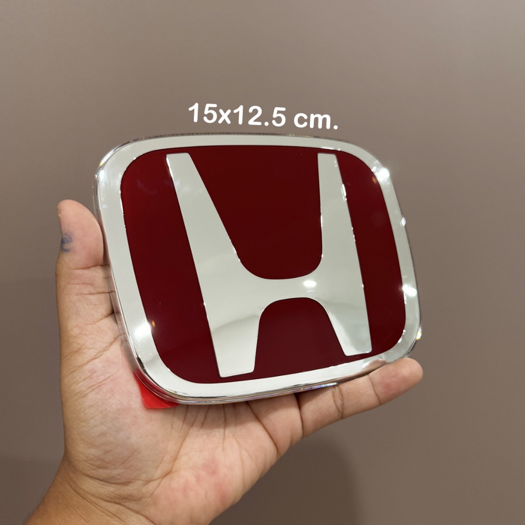 แท้ศูนย์ โลโก้ H แดง ขนาด 15x12.5 cm. สำหรับ HONDA