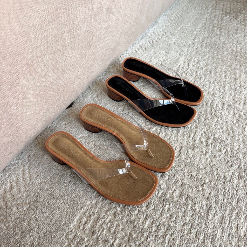 [พร้อมส่ง] WEAR.SOUL #S690-GIGI Clear Flip Flops รองเท้าหูคีบ