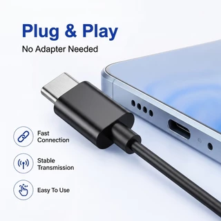 9D สำหรับ Samsung Galaxy S24 23 ทุกประเภท C USB สายหูฟังไฮไฟเบสสเตอริโอควบคุมระดับเสียงไมโครโฟน 3.5 มม wired earphones