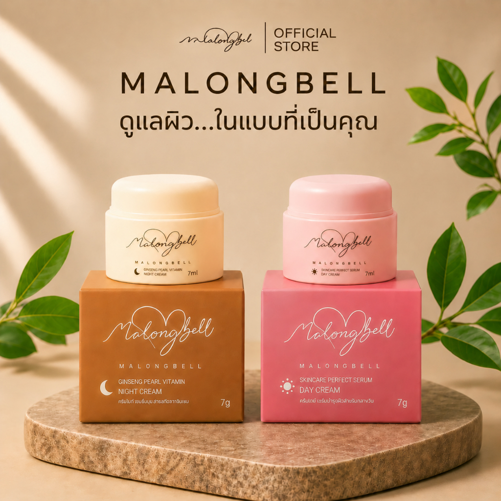 🔥แท้ 100%🔥MALONGBELL โสมไข่มุกวิตามินเข้มข้น 7g