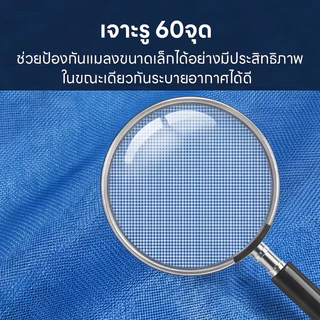 มุ้งไนล่อนฟ้า มุ้งผ้ามุ้ง ผ้าแยงเขียว ตาข่ายกันแมลง ผ้าลานตากข้าว หน้ากว้างตั้งแต่ 0.9 - 2.0เมตร