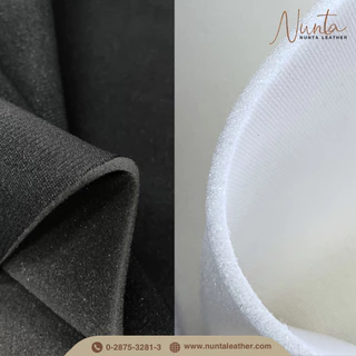 ฟองน้ำซับใน ฟองน้ำบุผ้า ฟองน้ำทีคอร์ท สีขาว หน้ากว้าง 60นิ้ว หนา 4-12mm. (ขายเป็นหลา) - ซับในกระเป๋า หุ้มหมวกกันน็อค