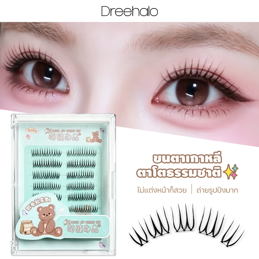 Dreehalo ซีรีส์ไอดอลลุคทุกวันขนตาสไตล์ไอดอล ลุคเด่นแบบไอดอล ตาคม มีพลัง F292