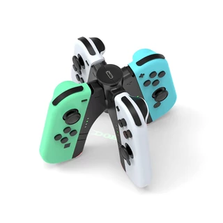 DOBE 4-in-1 Joy-con Charging Handle for Nintendo Switch OLED TNS-1180 กริปจอย แท่นชาร์จในตัว
