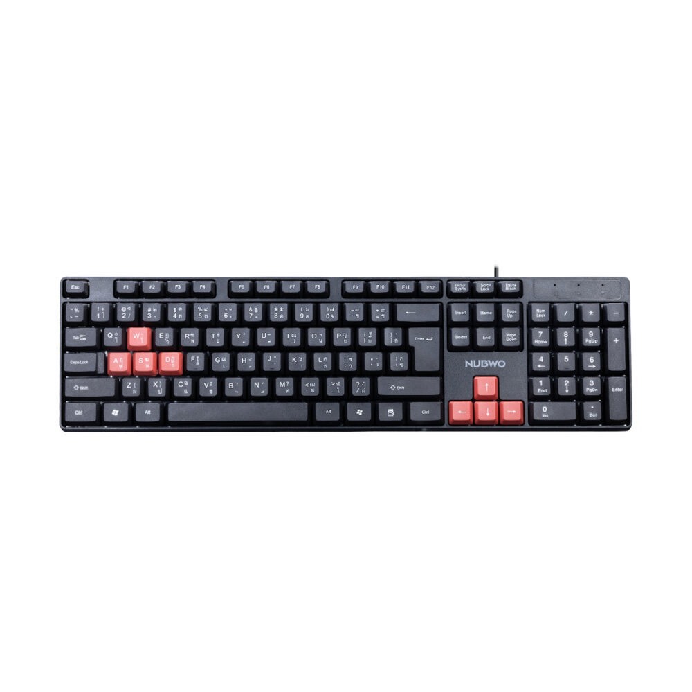 คีย์บอร์ด Keyboard NUBWO NK-48 แบบสาย USB Slim Design