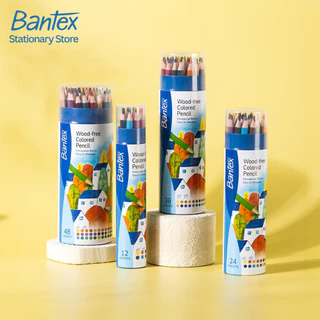 Bantex ดินสอสี สีไม้ ไร้เนื้อไม้ 12/24/36/48สี สีสวยคมชัด พกพาสะดวก Color Pencil