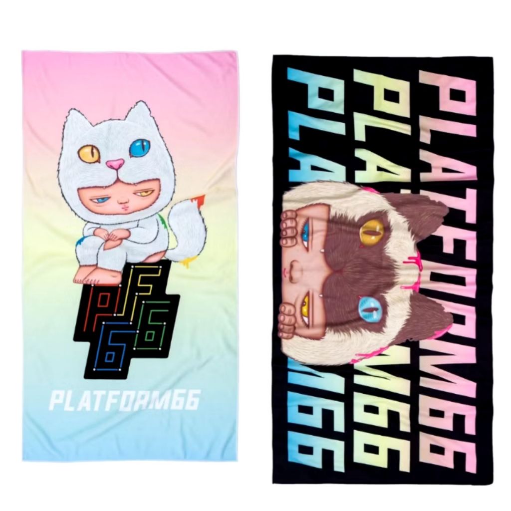 หมอน KAWS:HOLIDAY THAILAND  และ ผ้าเช็ดตัว Platform66 X Alex Face Towel Alexface ผ้าเช็ดตัว