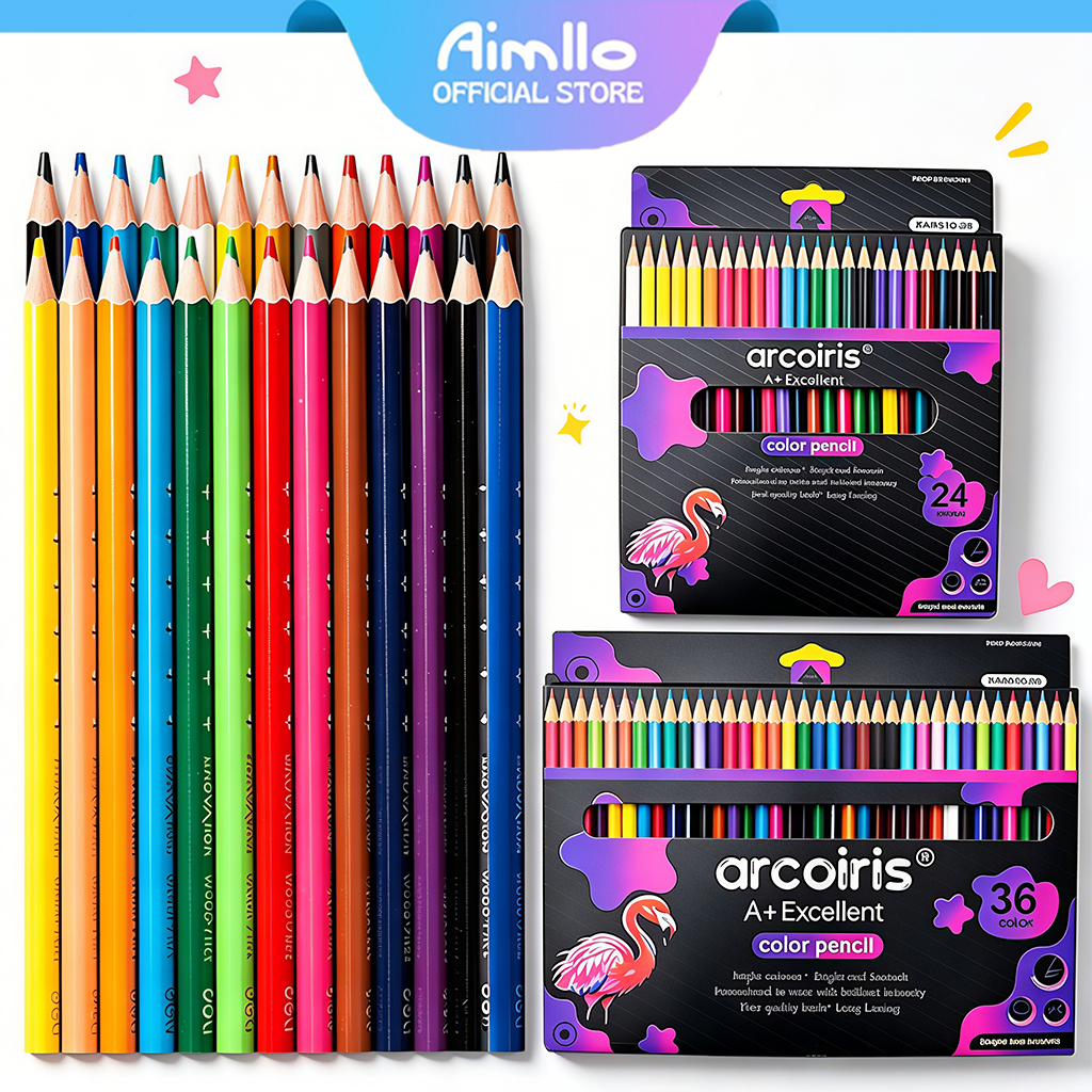 ชุดสีไม้ ดินสอสีไม้ ดินสอสี สีไม้ มาสเตอร์อาร์ต รุ่นไส้ใหญ่พิเศษ แท่งยาว 12สี สีพาสเทล สีรุ้ง Colour Pencil