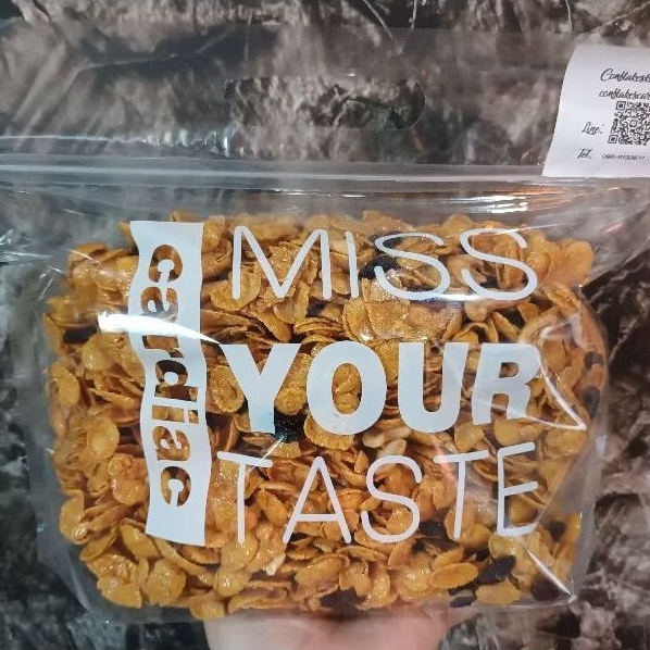 คอนเฟลกคาราเมลน้ำผึ้งแท้ เนยสดแท้100%ขนาด1kg.(คอนเฟรกกินเพลิน)