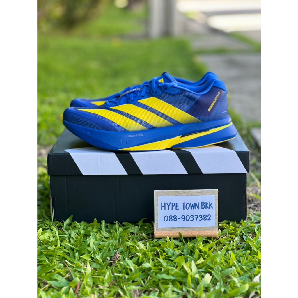 [ PREORDER ] รองเท้าวิ่ง adidas adizero boston 13 สี Blue Boston Marathon 2026 รหัส KK4238 มือ1 ของแท้ 100%