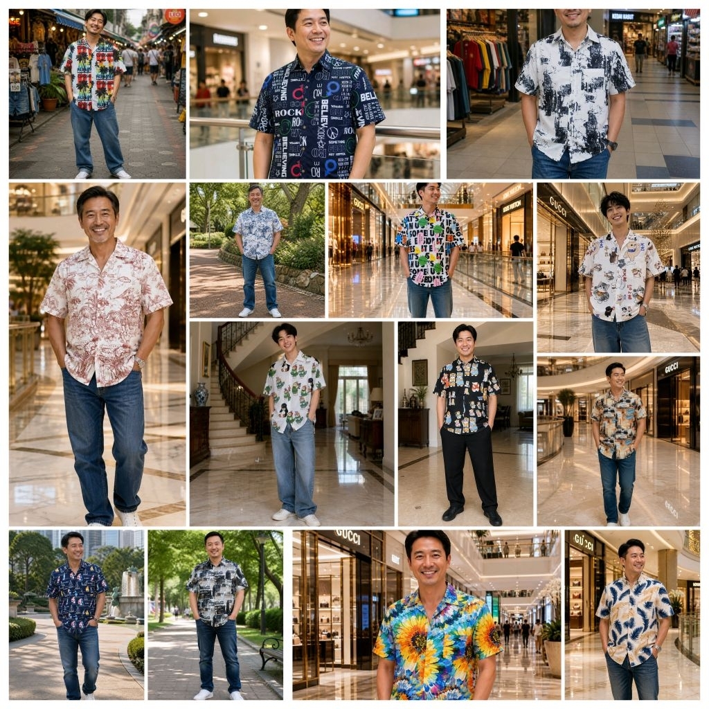 เสื้อแขนสั้นไหมอิตาลีลายสวย ราคาถูกมากกกกกก●●