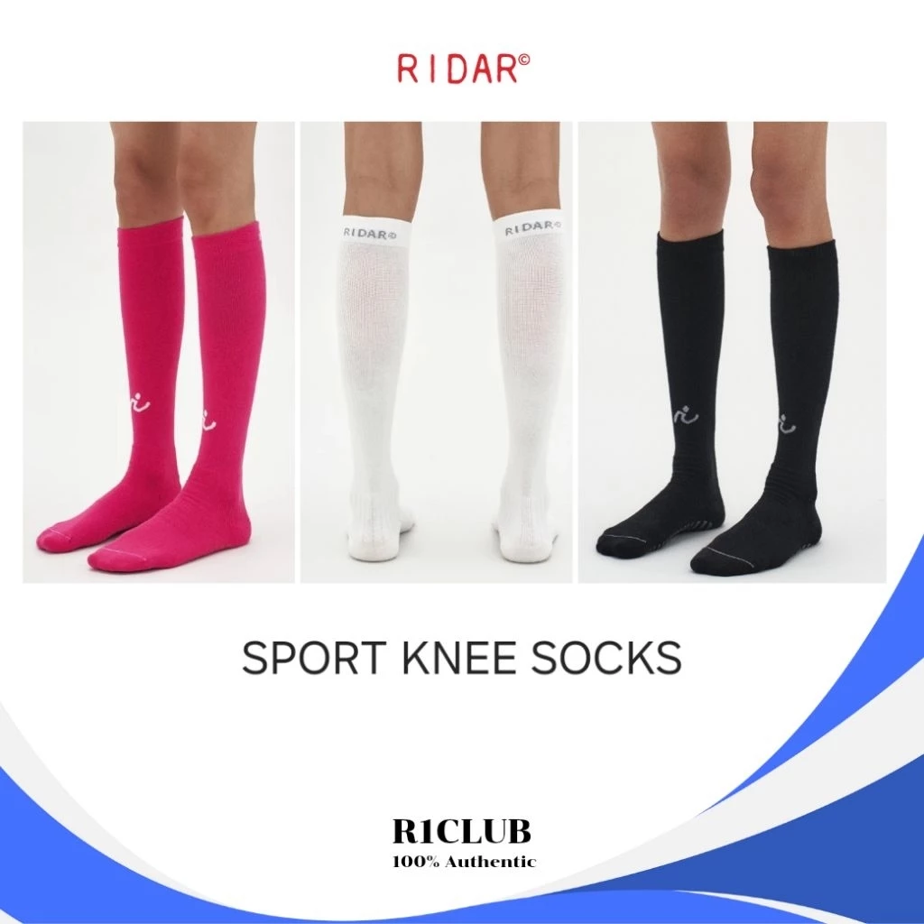 [พร้อมส่ง] ถุงเท้าทรงสูง RIDAR SPORT KNEE SOCKS (แบบแบ่งขาย 1คู่) [แท้100%]