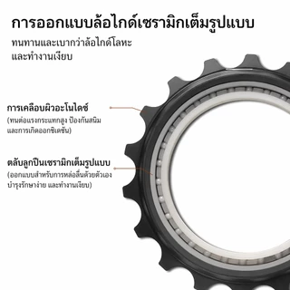 Voel 18T Ceramic Pulley ลูกรอกหลังจักรยาน 9/10/11 Speed Hollow Bearing สำหรับ Shimano R7000 R8000