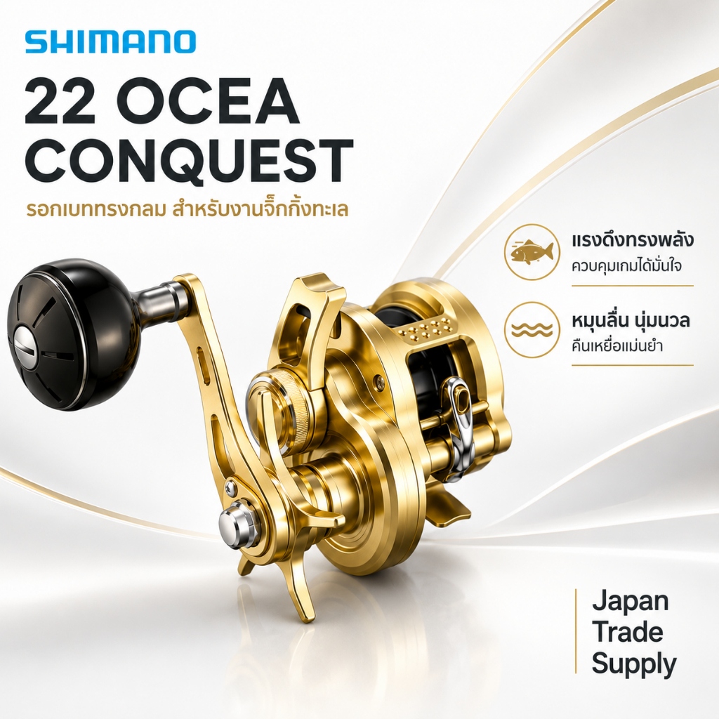 SHIMANO 22 Ocea Conquest Round Baitcasting Reel Offshore Jigging Fishing Reel 200PG 200HG 201PG 201HG 300PG 300HG 300XG 301PG 301HG 301XG