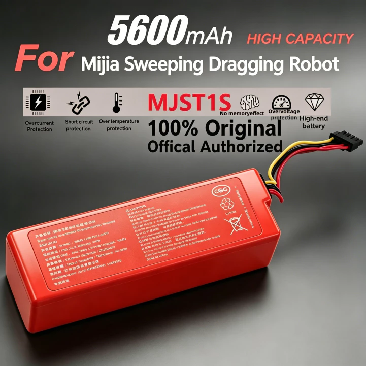 แบตเตอรี่หุ่นยนต์ดูดฝุ่น Xiaomi Mijia Mi Robot Vacuum 5600mAh MJST1S Mop 2 Pro
