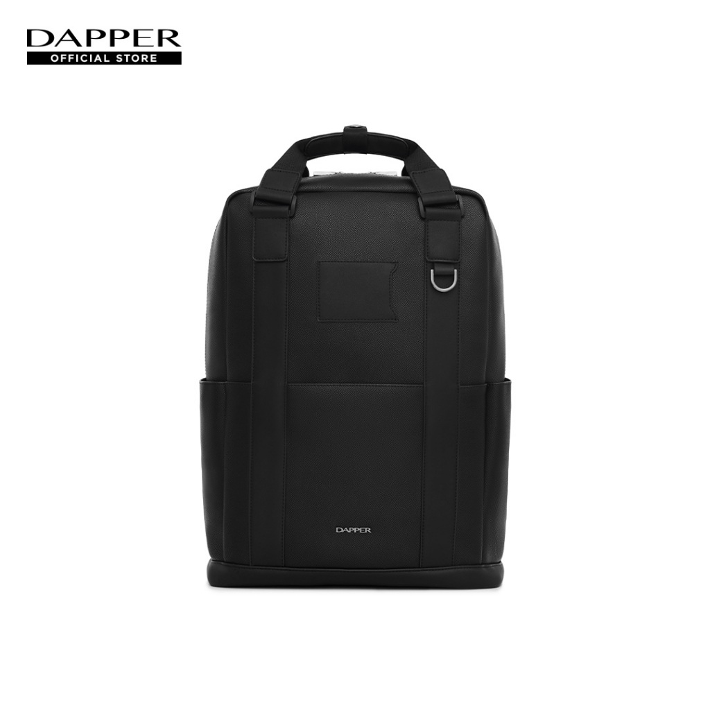 DAPPER กระเป๋าสะพายหลัง Saffiano Multi-Pocket Backpack สีดำ (BM3/BK/1323SF)