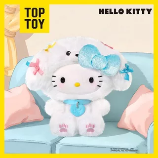 TOPTOY x Hello Kitty Puppy Party Series Plush Pendant Blind Box ซีรีส์ ตุ๊กตานุ่มเกาะกระเป๋า ของสะสมน่ารัก 100%ORI