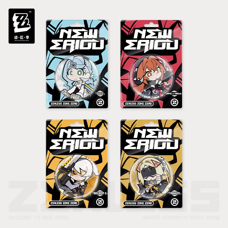 [ พร้อมส่ง / Official ] Zenless Zone Zero Q version Badge - Obol Squad ZZZ เข็มกลัด ตัวละคร Chibi Tr