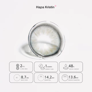 HapaKristin คอนแทคเลนส์ รายเดือน รุ่น Dolly Kristin สี Gray (2pcs/box) มีค่าสายตา Contact Lens