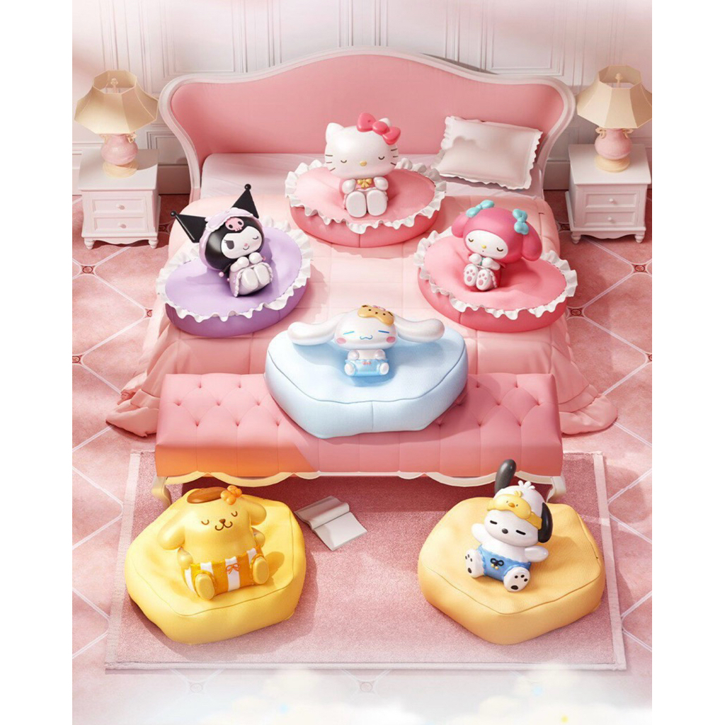 (ย159) โมเดล : Sanrio Characters Family Plush Sofa Series Ornaments