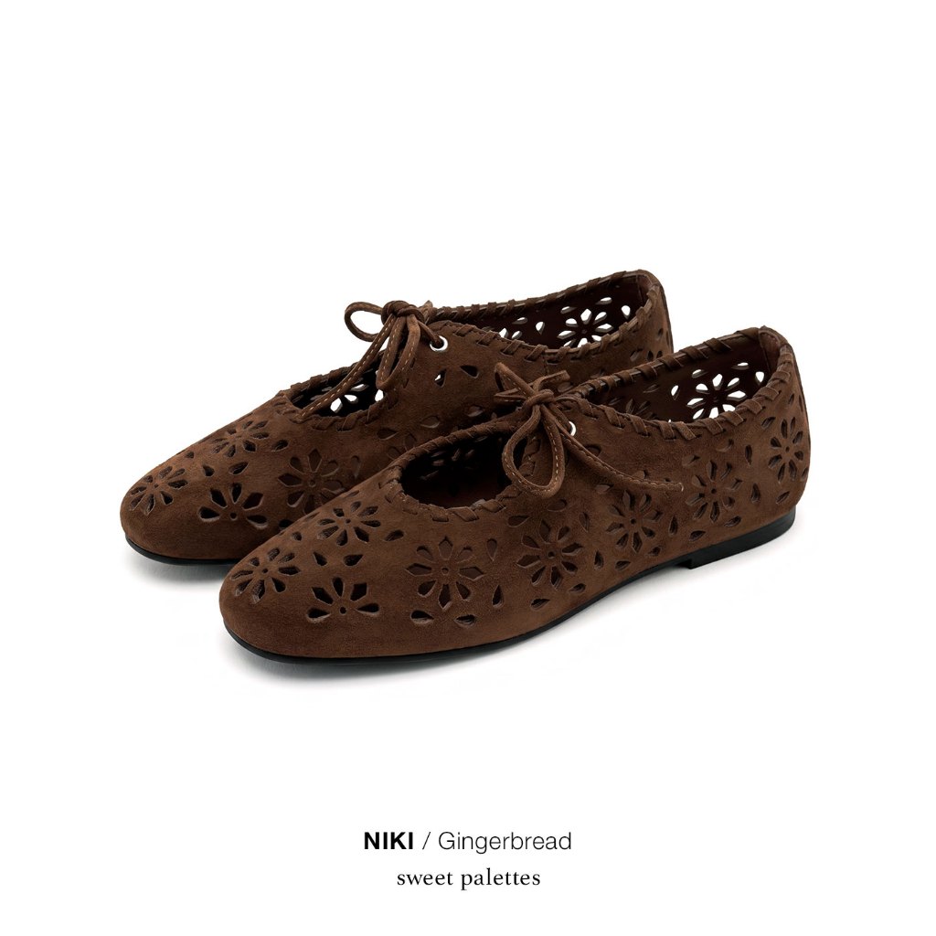 Sweet Palettes รองเท้าหนังแท้ Niki Gingerbread