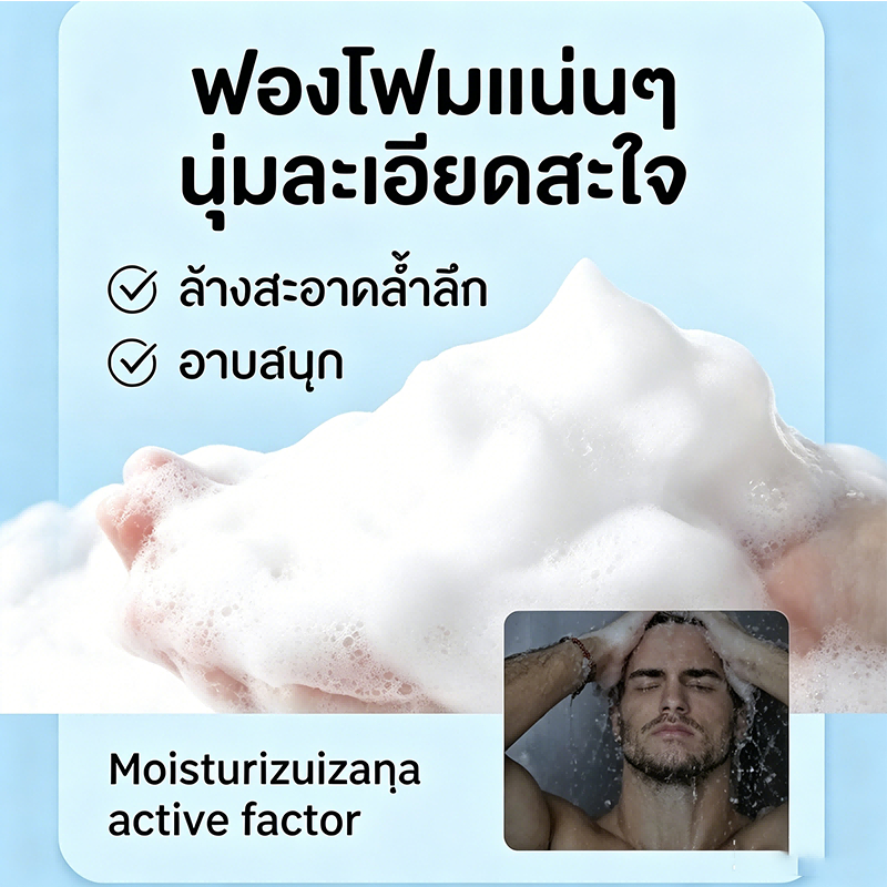 ซื้อ 1 แถม 2สบู่น้ำหอมผู้ชาย รูปที่ 4