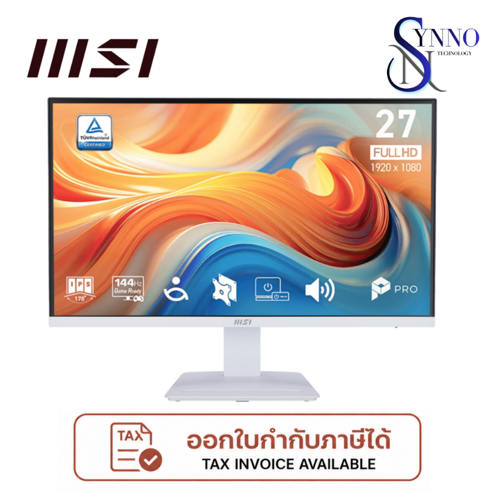 จอคอมพิวเตอร์ Monitor MSI PRO MP273W E14A จอขนาด  27 นิ้ว ขอบบาง
