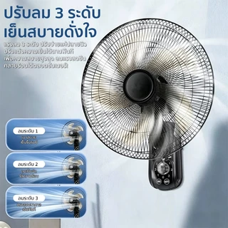 [1แถม1] 16นิ้ว พัดลมติดผนัง เสียงลมเงียบ ปลอดภัยมั่นคง พัดลมไฟฟ้า พัดลมผนัง พัดลม Wall fan พัดลมแรงสูง