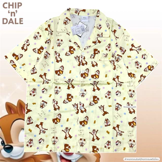[ลิขสิทธิ์แท้ 💯] ชุดนอน Chip’n’Dale Disney ผ้าคอตตอนซิลค์พรีเมียม อก 44" นุ่ม ใส่สบายไม่ร้อน ✨
