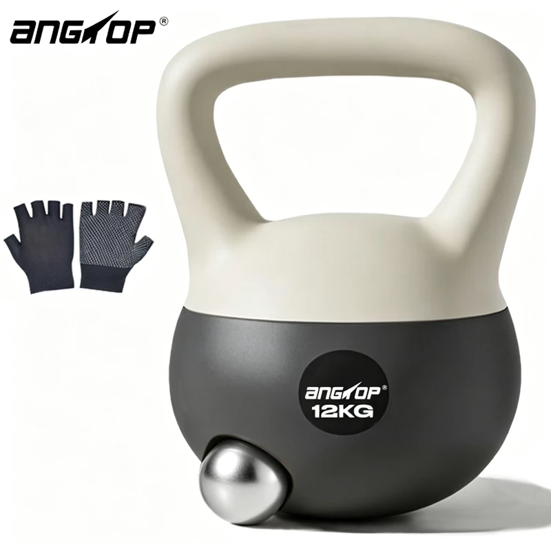 ANGTOP kettlebell 6/8/10/12KG เคตเทิลเบลแบบนุ่ม จับง่ายกระชับมือ weight training แบบนิ่ม เคลเทิลเบล