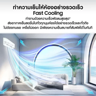 [ใหม่ ส่งฟรี] SAMSUNG เครื่องปรับอากาศ รุ่น Essential Inverter AR40H