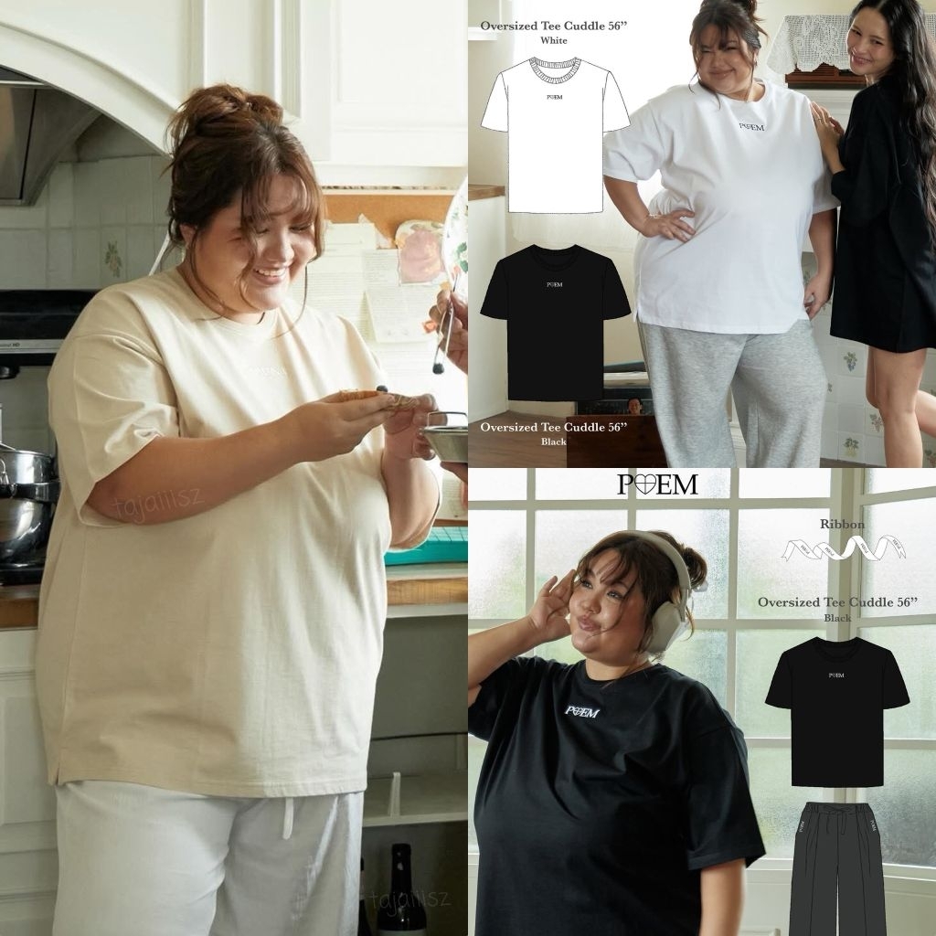 P♡EM  Oversized Tee เสื้อพี่อูน HometomyHeartxPOEM Cuddle 56