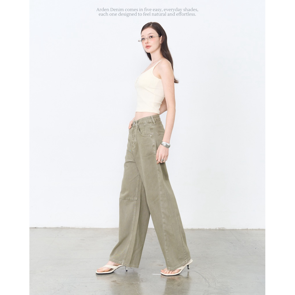 Bave - Arden denim กางเกงยีนส์ทรงกระบอกBarrel รูปที่ 6