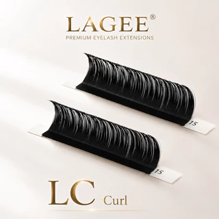 LAGEE Premium Eyelash LC Curl 0.07 ขนตาต่อคุณภาพสูง สำหรับมืออาชีพ ขนนุ่มพิเศษ ติดง่าย สำหรับร้านต่อขนตา