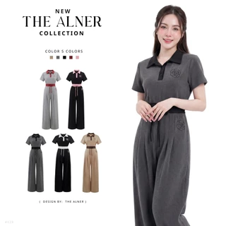 Polo Camellia set ชุดเซตวอร์มคามิเลียคอปก กางเกงขายาว The alner (ดิอัลเนอร์) AN028