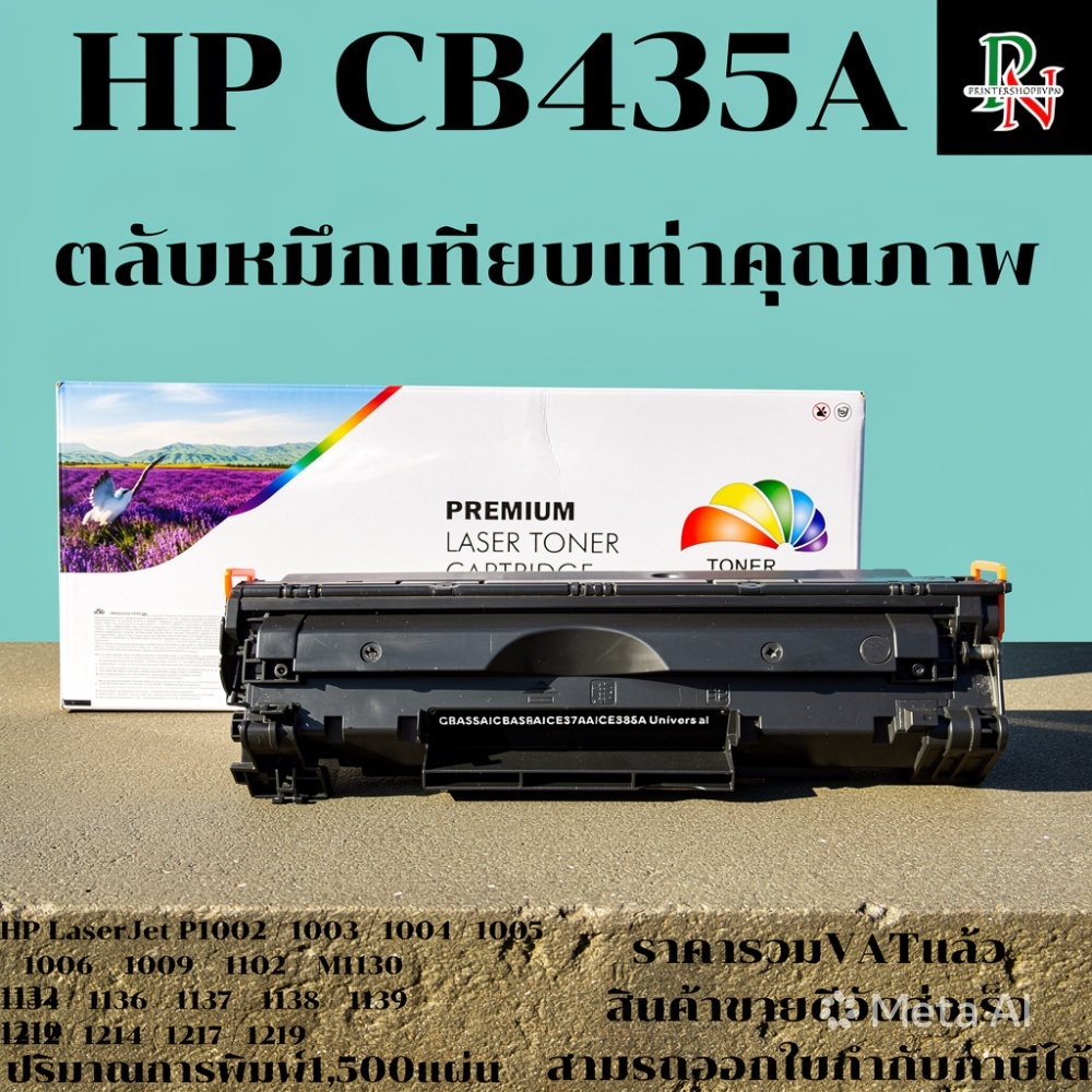 ตลับหมึกเลเซอร์โทเนอร์ HP 35A CB435A (เทียบเท่าราคาพิเศษ) FOR HP LaserJet P1005/HP LaserJet P1006