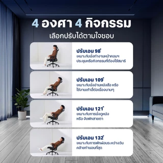 Lunio Ergo เก้าอี้ทำงาน เทคโนโลยีกลไกอัจฉริยะ ปรับแรงต้านตามน้ำหนักตัวผู้นั่ง นั่งสบาย รุ่น Apollo Smart X2 สีดำ