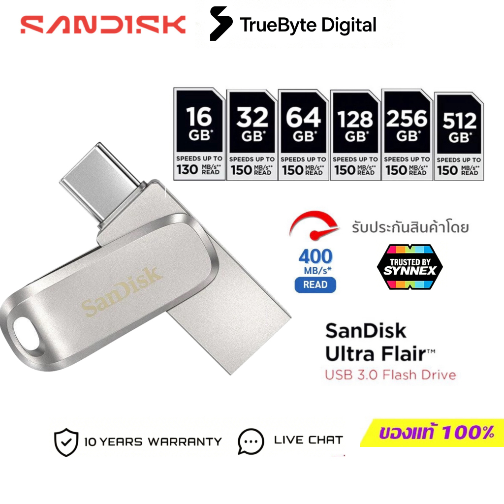 SANDISK Ultra Dual Drive Luxe USB Type-C USB 3.2 (400MB) TypeC 32GB 64GB 128GB 256GB 512G USB3.2