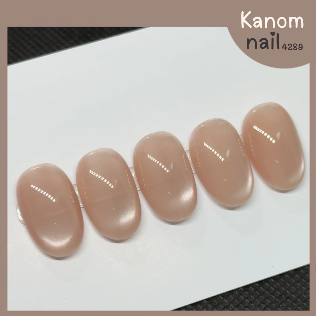 เล็บปลอมเล็บเจลมือสีลูกแก้วซาติน(สีนูด) จัดส่ง1-2วัน🚚